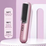 K-SKIN KD382S Negative Ion Hair Care Type-C Wireless Hair Straightening Comb, KD382S (Black), KD382S (Purple) – Bild 6