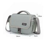 CADeN D27-1 Portable Digital Camera Bag with Strap, 26 x 21 x 15cm Grey, 31 x 21 x 17cm Black – Bild 9