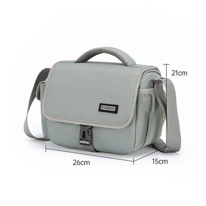 CADeN D27-1 Portable Digital Camera Bag with Strap, 26 x 21 x 15cm Grey, 31 x 21 x 17cm Black – Bild 9