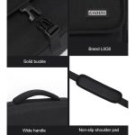 CADeN D27-1 Portable Digital Camera Bag with Strap, 26 x 21 x 15cm Grey, 31 x 21 x 17cm Black – Bild 8