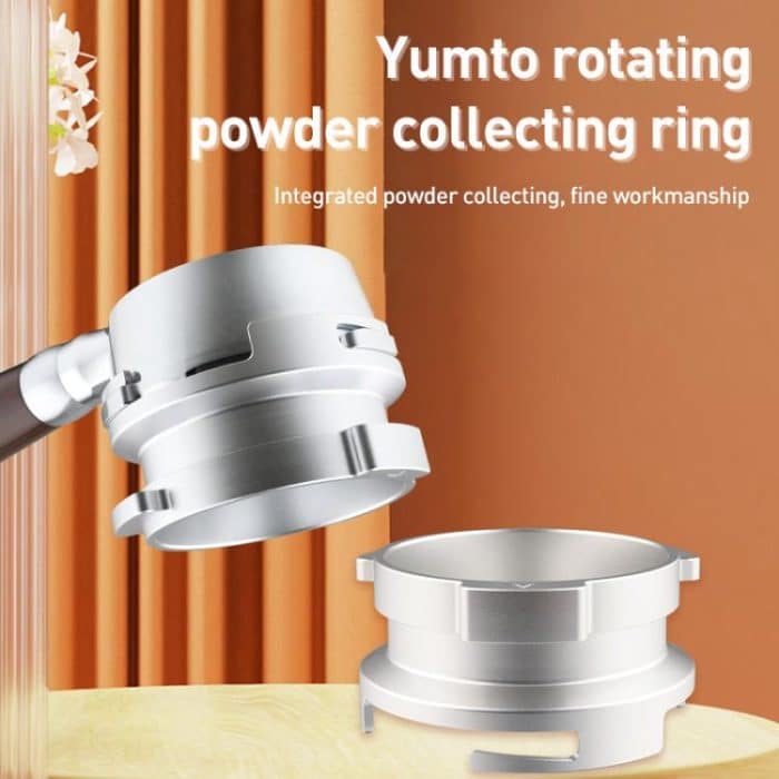 58mm Coffee Machine Handle Aluminum Alloy Rotary Buckle Powder Ring Coffee Receiving Ring For Barsetto – Bild 3