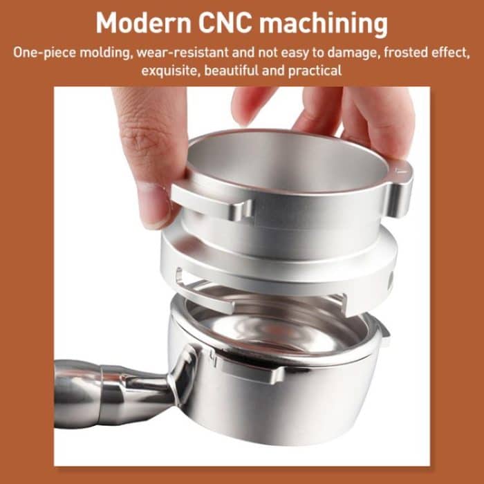 58mm Coffee Machine Handle Aluminum Alloy Rotary Buckle Powder Ring Coffee Receiving Ring For Barsetto – Bild 6