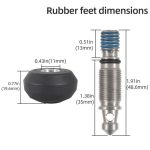 BEXIN FT-13 3/8 Screw Rubber Feet Pads Tripod Anti-Slip Foot Pad, FT-13 – Bild 5