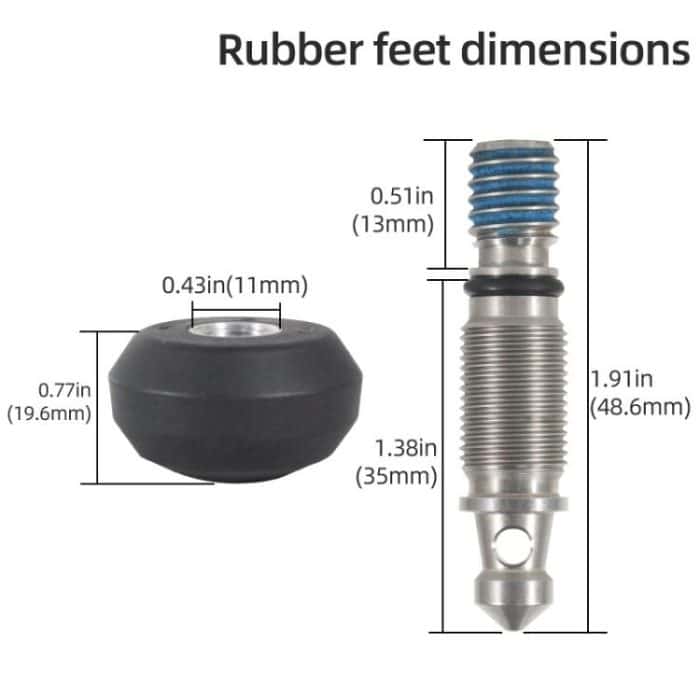 BEXIN FT-13 3/8 Screw Rubber Feet Pads Tripod Anti-Slip Foot Pad, FT-13 – Bild 5