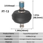 BEXIN FT-13 3/8 Screw Rubber Feet Pads Tripod Anti-Slip Foot Pad, FT-13 – Bild 8