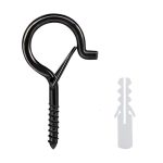 Metal Sheep Eye Spring Hook, Black M5, One Box Black M5, Black M4, One Box Black M4, Black M6