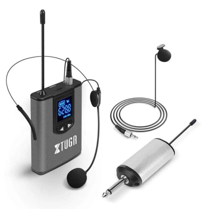 EDA008073001A.jpg XTUGA A1 UHF Wireless Headset Lavalier Microphone System with Bodypack Transmitter, A1 – Bild 1