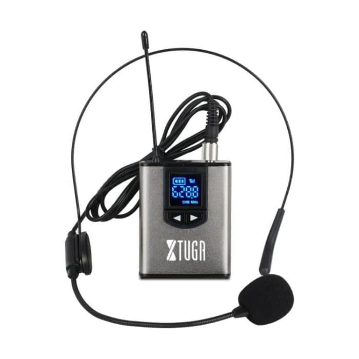 XTUGA  A1 UHF Wireless Headset Lavalier Microphone System with Bodypack Transmitter, A1 – Bild 5