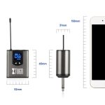 XTUGA  A1 UHF Wireless Headset Lavalier Microphone System with Bodypack Transmitter, A1 – Bild 7