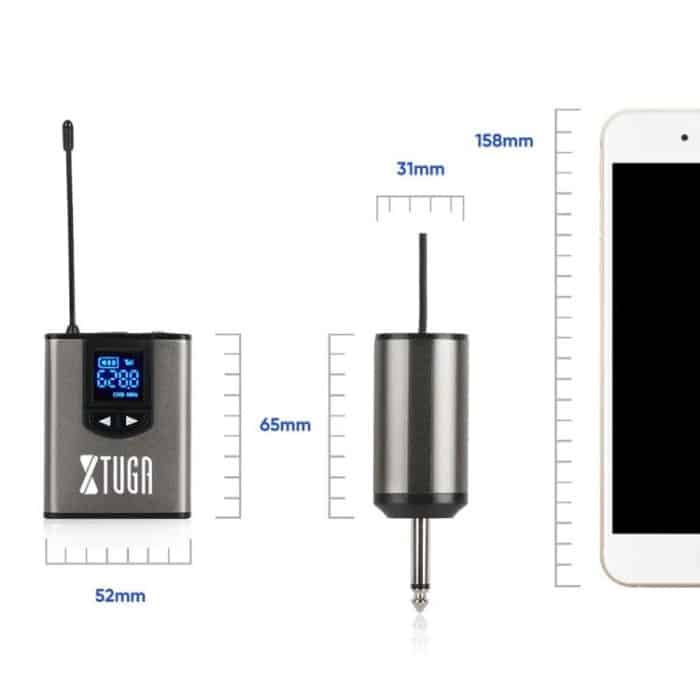 XTUGA  A1 UHF Wireless Headset Lavalier Microphone System with Bodypack Transmitter, A1 – Bild 7