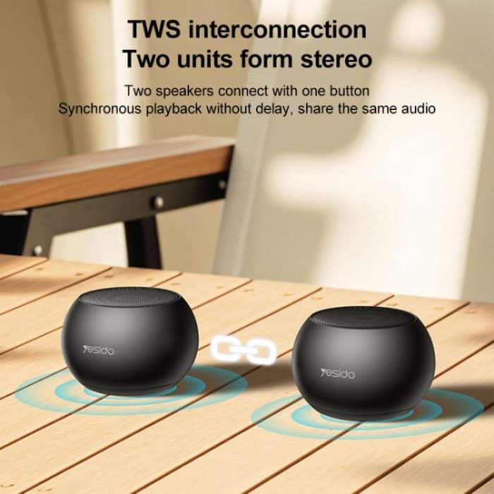 Yesido YSW33 3W Aluminum Alloy Mini Wireless Speaker, YSW33 – Bild 4