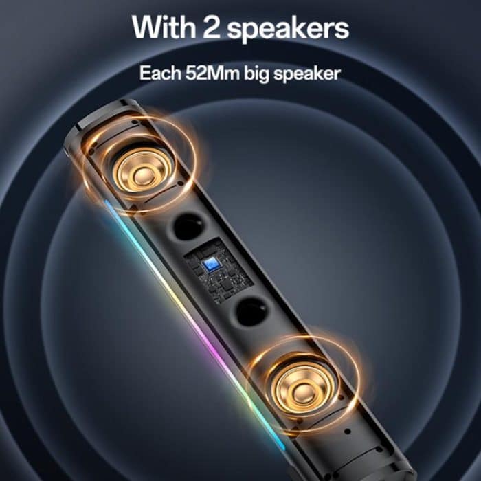 Yesido YSW27 10W RGB Desktop Wireless Speaker, YSW27 – Bild 4