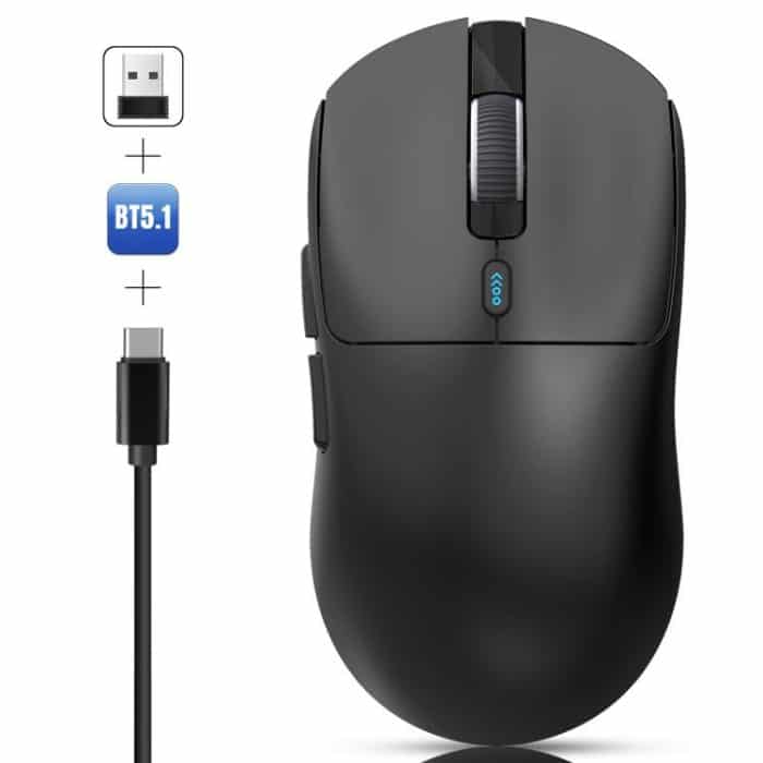 EDA008138401A.jpg HXSJ T68 3 Modes Wired 2.4G BT5.1 Wireless Lightweight Gaming Mouse, T68 – Bild 1