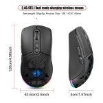 HXSJ T26 Dual Modes 2.4G BT5.1 Rechargeable Wireless Mouse, T26 – Bild 12