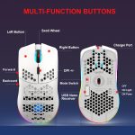 HXSJ T66 3 Modes Wired 2.4G BT5.3 Wireless RGB Rechargeable Mouse, T66 – Bild 4