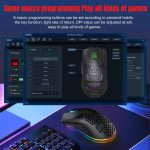 HXSJ T66 3 Modes Wired 2.4G BT5.3 Wireless RGB Rechargeable Mouse, T66 – Bild 6