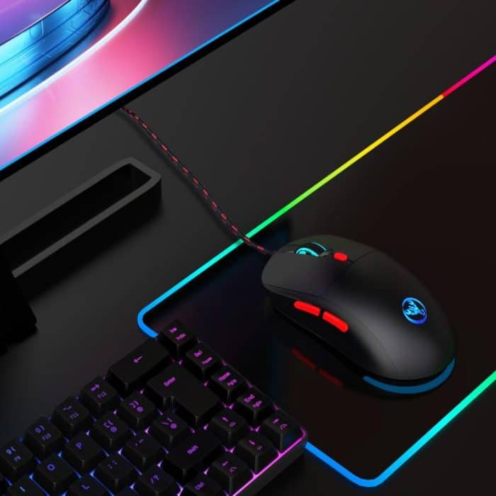 HXSJ X200 3600DPI Colorful Luminous Wired Mouse, Cable Length: 1.5m, X200 Black, X200 White – Bild 15