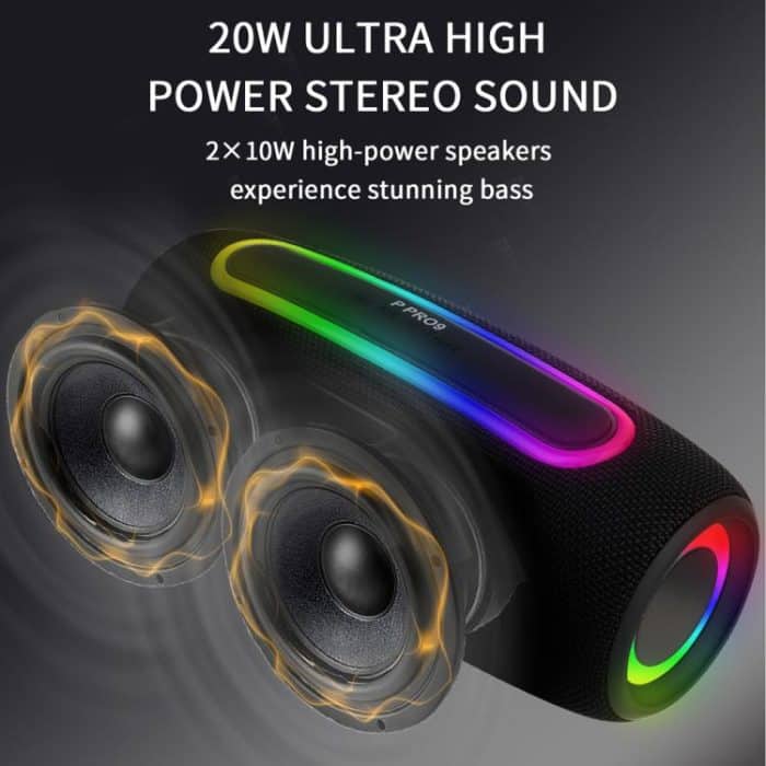 PRO9 20W Outdoor IPX6 Portable RGB Wireless Speakers Stereo Soundbar Subwoofer – Bild 5