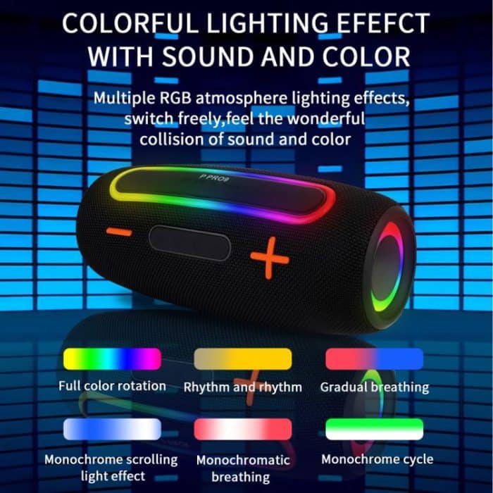 PRO9 20W Outdoor IPX6 Portable RGB Wireless Speakers Stereo Soundbar Subwoofer – Bild 7