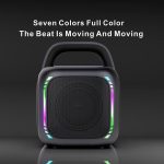 MS6K Portable RGB Dazzling Bluetooth Speaker Outdoor Karaoke Subwoofer, No Mic, Dual Mic – Bild 2