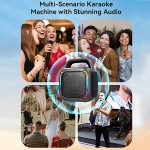 MS6K Portable RGB Dazzling Bluetooth Speaker Outdoor Karaoke Subwoofer, No Mic, Dual Mic – Bild 11