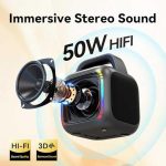 MS6K Portable RGB Dazzling Bluetooth Speaker Outdoor Karaoke Subwoofer, No Mic, Dual Mic – Bild 3