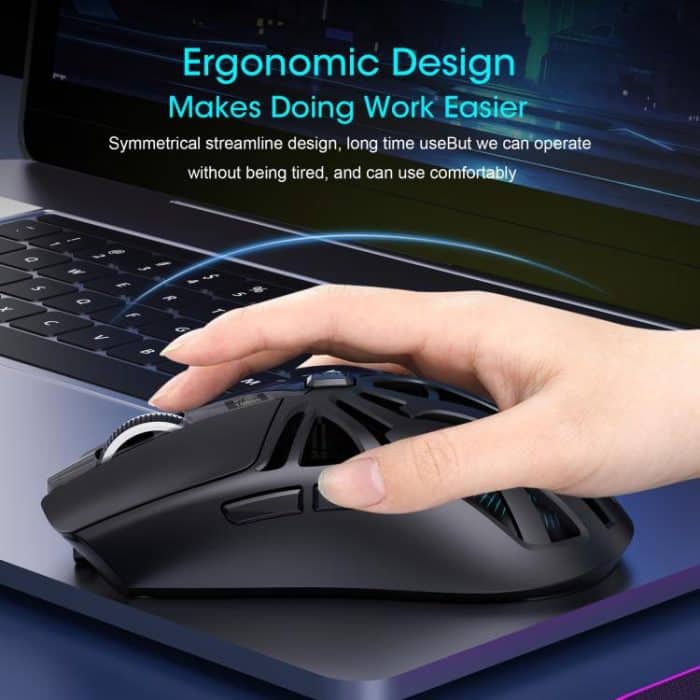 HXSJ T400 Tri-mode Rechargeable Wireless Mouse – Bild 6