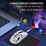 HXSJ T400 Tri-mode Rechargeable Wireless Mouse – Bild 7