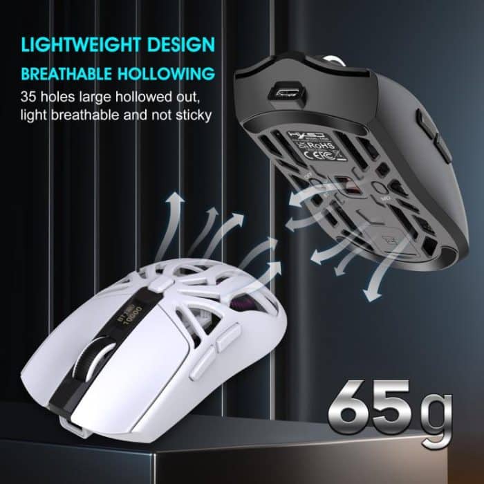 HXSJ T400 Tri-mode Rechargeable Wireless Mouse – Bild 8