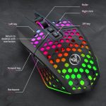HXSJ T500 Hole Mouse 2.4G Backlight Rechargeable Wireless Mouse – Bild 4