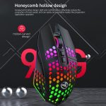 HXSJ T500 Hole Mouse 2.4G Backlight Rechargeable Wireless Mouse – Bild 8