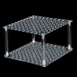 YX163 96-Hole Acrylic Paint Brush Pencils Stand, YX163 (Transparent), YX163 (Black) – Bild 2