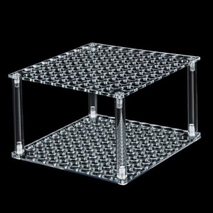 YX163 96-Hole Acrylic Paint Brush Pencils Stand, YX163 (Transparent), YX163 (Black) – Bild 2