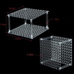 YX163 96-Hole Acrylic Paint Brush Pencils Stand, YX163 (Transparent), YX163 (Black) – Bild 3