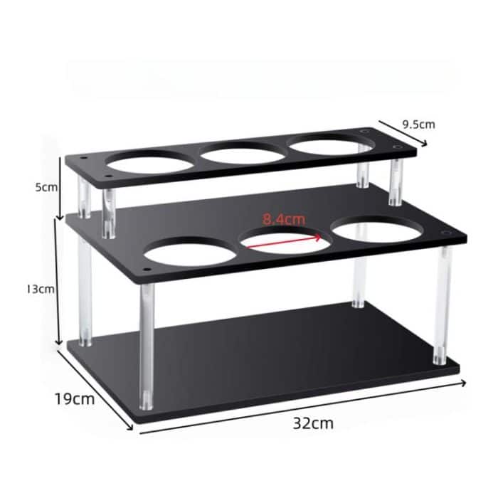 YX164 Acrylic 2 Tier Coffee Syrups Bottle Rack Organizer, YX164 – Bild 2