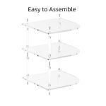 YX165 Acrylic 3 Tier Corner Plates and Bowls Organizer Shelf, YX165 – Bild 3