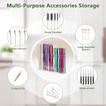 YX166 Acrylic Straw Wall Mount Bracket, with Double Sided Adhesion Stickers, YX166 – Bild 5