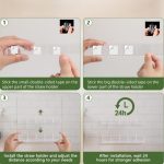 YX166 Acrylic Straw Wall Mount Bracket, with Double Sided Adhesion Stickers, YX166 – Bild 6