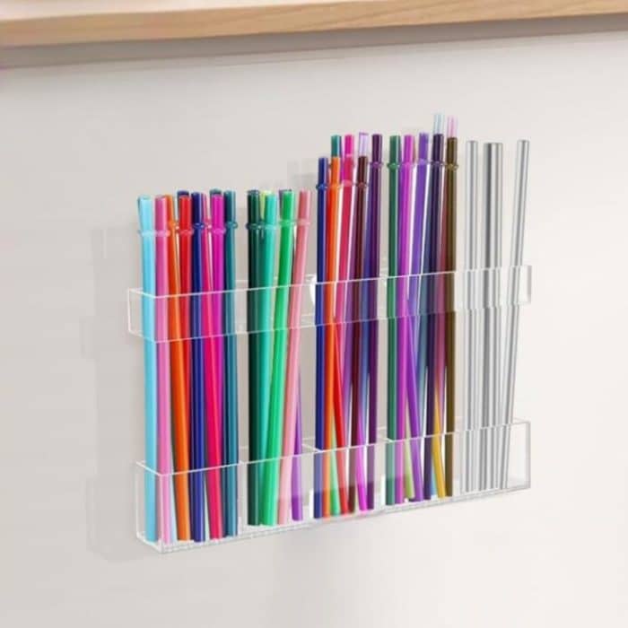YX166 Acrylic Straw Wall Mount Bracket, with Double Sided Adhesion Stickers, YX166 – Bild 7