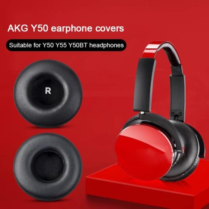 2pcs Protein Leather Replacement Earpads For AKG Y50BT / Y55DJ / Y50 / Y55 – Bild 5