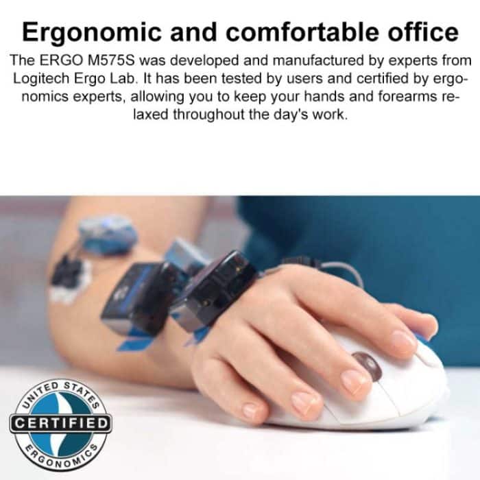 Logitech ERGO M575S Trackball Professional CAD Work Wireless Bluetooth Mouse, ERGO M575S – Bild 3