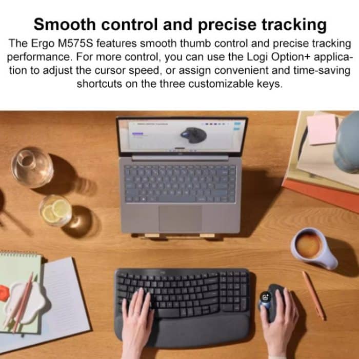 Logitech ERGO M575S Trackball Professional CAD Work Wireless Bluetooth Mouse, ERGO M575S – Bild 8