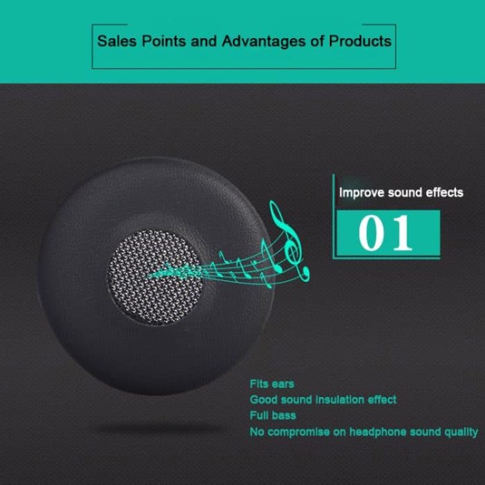 2pcs Protein Leather Replacement Earpads For AKG Y40 / Y45 / Y45BT – Bild 3