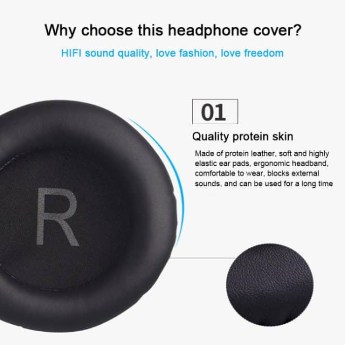 1 Pair Protein Leather Replacement Earpads For AKG K52 / K72 / K92, Protein Leather For AKG K52 – Bild 4