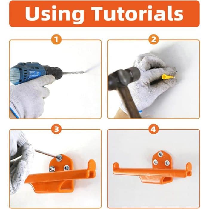 Wall Mounted Backpack Leaf Blower Hook Garden Tool Storage Bracket – Bild 7