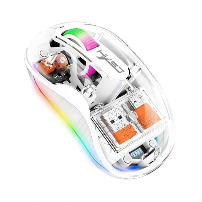 HXSJ M333 Three Modes Transparent Wireless Mouse – Bild 1