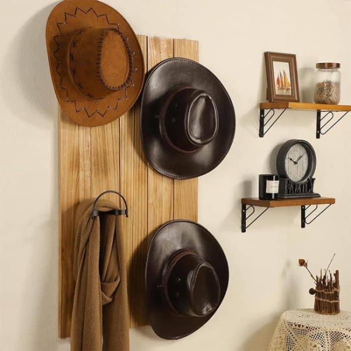 4pcs/Pcak Wall Mounted Cowboy Hat Storage Rack Multifunctional Hat Display Organizer – Bild 5
