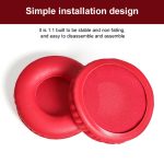 Sponge Earmuffs Replacement Earpads For ATH-AR3BT / AR3iS / AR1iS, Black Football Net, Blue Football Net, Red Football Net, Black Red Protein Leather, Black Protein Leather, Red Protein Leather, Blue Protein Leather, White Protein Leather... – Bild 4