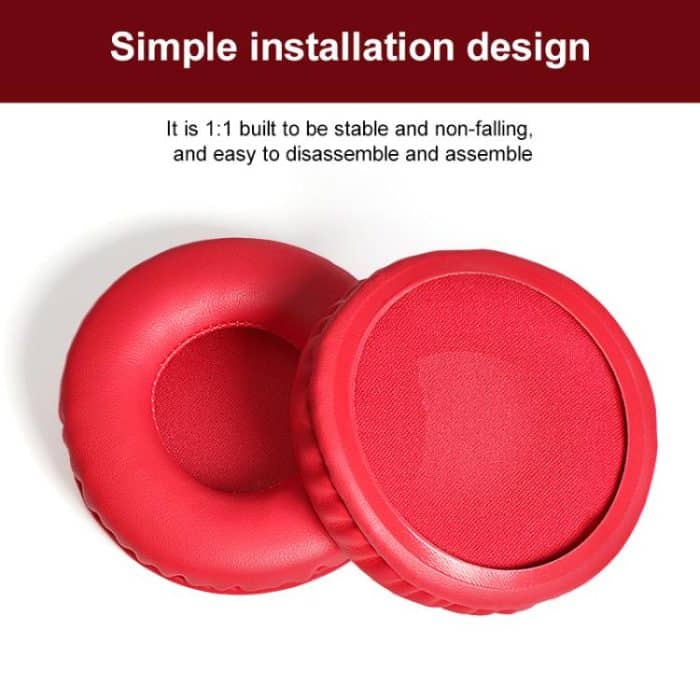 Sponge Earmuffs Replacement Earpads For ATH-AR3BT / AR3iS / AR1iS, Black Football Net, Blue Football Net, Red Football Net, Black Red Protein Leather, Black Protein Leather, Red Protein Leather, Blue Protein Leather, White Protein Leather... – Bild 4