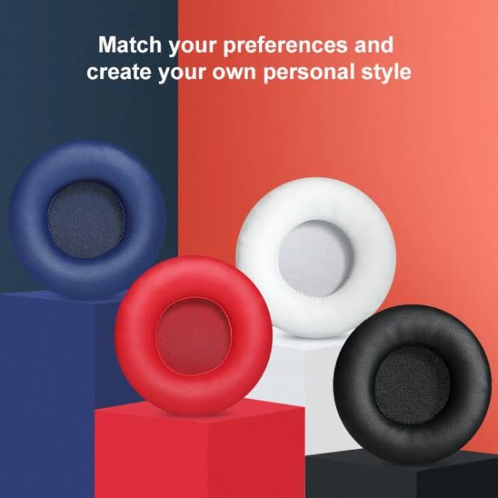 Sponge Earmuffs Replacement Earpads For ATH-AR3BT / AR3iS / AR1iS, Black Football Net, Blue Football Net, Red Football Net, Black Red Protein Leather, Black Protein Leather, Red Protein Leather, Blue Protein Leather, White Protein Leather... – Bild 6